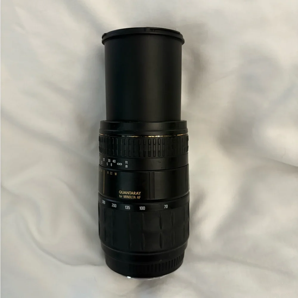 Black Camera Lens for Minolta AF for 35mm Camera